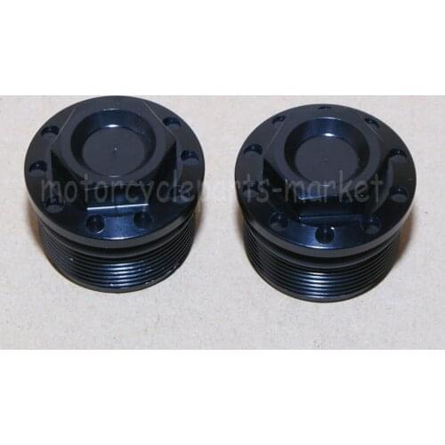 Motorcycle Black Anodized Fork Tube Cap Bolt Screw cap For Harley Sportster 1200 883 XL FXR FXDL FXD 1987-2016