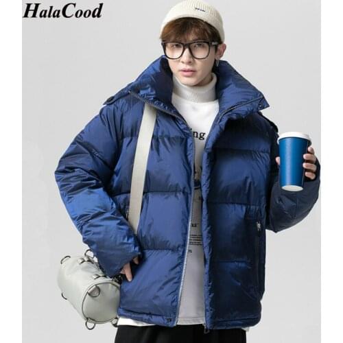 HALACOOD Hot Winter Warm Duck Down Jacket Men 2020 New Autumn Thick Parkas Mens Fashion Casual Slim Jacket Down Coat Men Plus XL