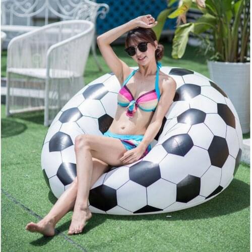 Football Inflatable Sofa Soccer Ball Air Lounge Chair Basketball Beanbag Lounger PVC Inflatables Furniture Garden Home Office