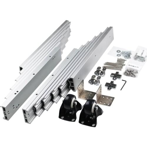 1 set Folded Table Mechanism Cabinet Table Sliding Guide Hidden Table Hardware