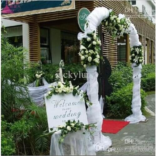 Cheap sale 4.9 Feet Width 164 Feet Length hight quality Organza voile sheer fabric for wedding decoration 24s