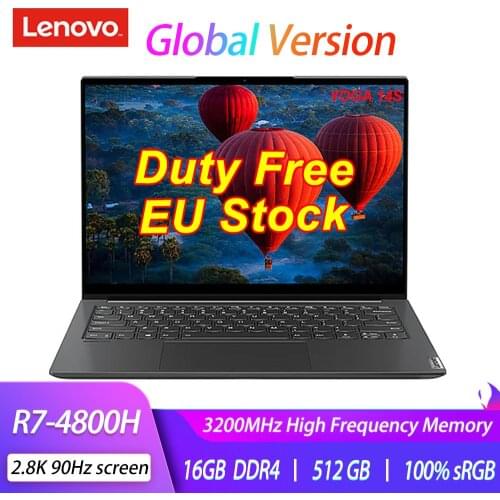 2021 Lenovo YOGA 14s laptop AMD Ryzen 7 4800H 16GB RAM 512GB SSD 14 inch 2.8K 90Hz IPS Full Screen Notebook Ultrabook
