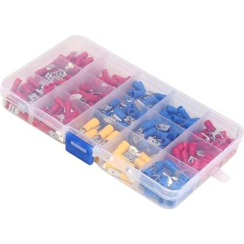 280pcs Assorted Crimp Terminals Wiring Connectors Insulated Terminals With Carry Case Insulated Wire Connector