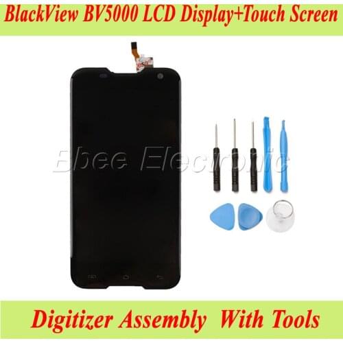 Original BlackView BV5000 LCD Display+Touch Screen Digitizer Assembly For BlackView BV5000 Cell Phone+Tools