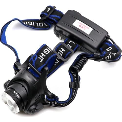 Outdoor XML L2 T6 LED zoom Headlamp 18650 Zoomable head light lamp torch flashlight Lanterna for fishing hunting camping cycling
