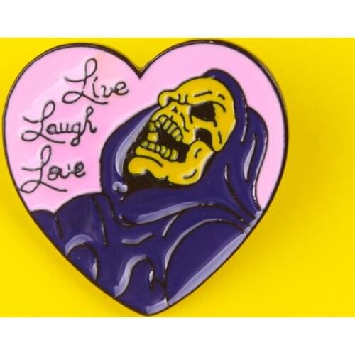 Punk Skull Brooch Badges on Backpack Badges for Clothes Enamel Pins for Backpacks Clothes Lapel Pin Badge Gift Accessories Decor