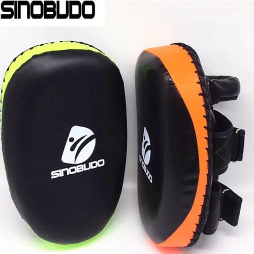 SINOBUDO 1PCS Mitt MMA Combat Sanda Boxing Training Muay Thai Kick Focus Target Pear Fight Punching Bag Durable Curve Pad
