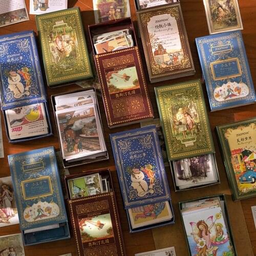 Fairy Tale Castle Series Stationery Stickers Book Retro hand Account Decoration Bullet korean stationery Aesthetic Stickers