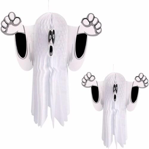 Halloween Party Decorations Hangning Ghost For Home Wall Ornaments Halloween Decoration Honeycomb Ball Horror Props