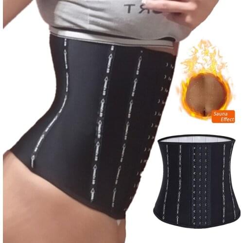 YAGIMI Women Silver Ion Coating Waist Trainer Body Shaper Slimming Corset Lose Weight Sheath Sweat Belt Shapewear Fajas