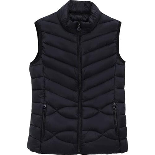Elegant Student Short Cotton Coat Down Jacket Parkas NEW Casual Autumn Winter Vest Woman Loose Warm Tops 4XL Plus Size Waistcoat