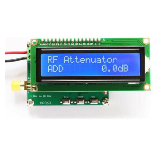 1MHz~10GHz -50~0dBm RF power meter Can set RF Power Attenuation value