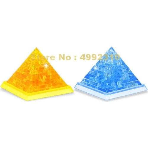 3d Egypt Pyramid Crystal Puzzle Children Diy Building Puzzle Educational Creative Kids Toys Toy