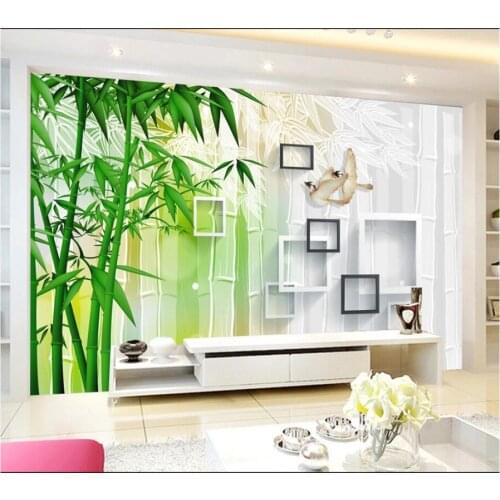 Beibehang Custom wallpaper 3d mural simple bamboo forest bird 3D TV background wall living room bedroom restaurant 3d wallpaper