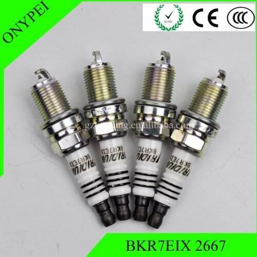4-6PCS BKR7EIX 2667 Iridium Spark Plug For Polaris Porsche BMW Honda Volvo High Quality BKR7EIX-2667 Plugs 4PCS BKR7EIX 2667