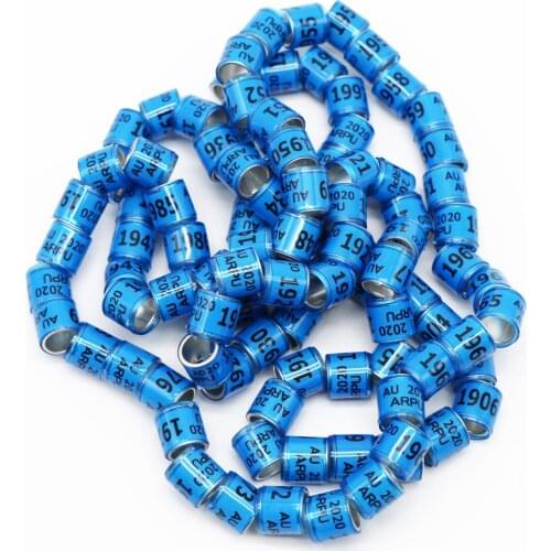 50 Pcs 2020 Style Durable Digital Bird Foot Rings Pigeon Racing Training Tool Identification Supplies