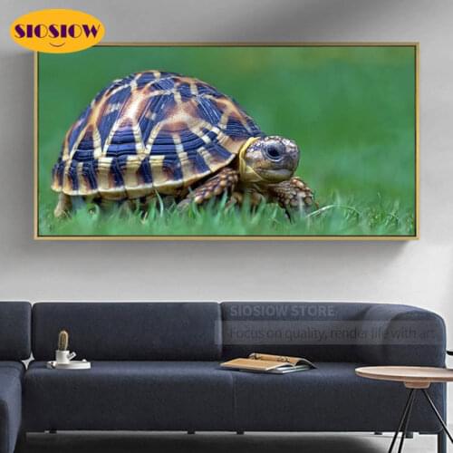 5D DIY Turtle Diamond Painting Tortoise Animal Cross Stitch Patterns Full Square Drill Daimond Mosaic Embroidery Room Decor Home