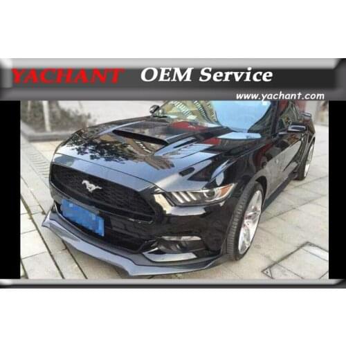 Car-Styling Auto Accessories FRP Fiber Glass Front Bumper Lip Fit For 2014-2016 Mustang Roush Style Front Lip