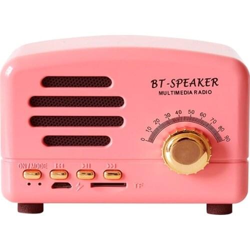 SikkiS Bluetooth Wireless Minil Speakers Radio Retro TF Card Support BT01