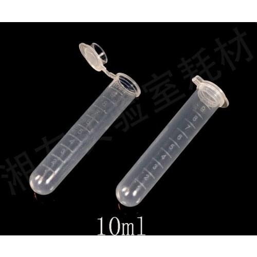 2ml/ 5m /10ml /15ml cover connected centrifugal tube EP tube transparent round bottom with scale