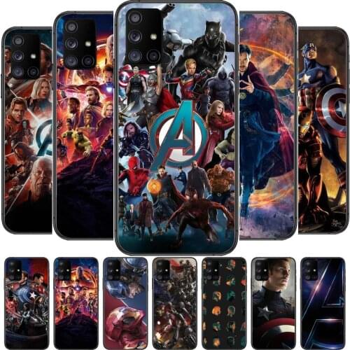 Marvel Comics Phone Case Hull For Samsung Galaxy A50 A51 A20 A71 A70 A40 A30 A31 A80 E 5G S Black Shell Art Cell Cove