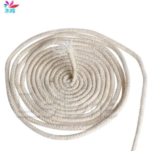 10M (33 ft) Braided Cotton Core Candle Making Wick For Oil Or Kerosene Lamps 4mm