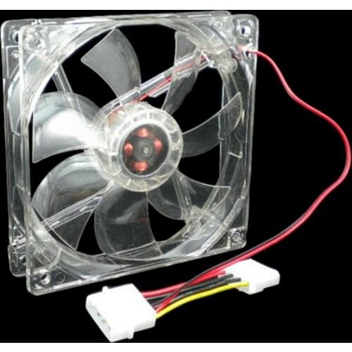 Cooling Fan 12V 0.20A 80 x 80 x 25 mm Computer fan 4 LED Silent PC Computer Case Cooler Cooling Fan Mod blue and colorful light