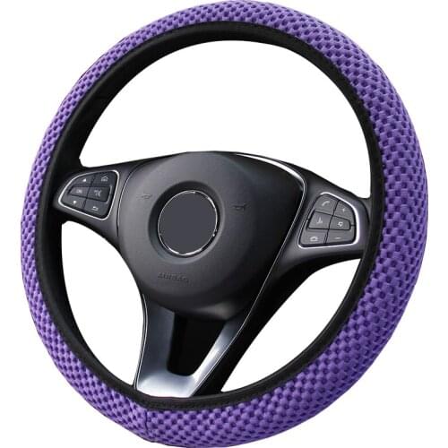 Summer Breathable 3D Car Steering Wheel Cover Anti-Slip Dust-proof Shell For OPEL PEUGEOT PORSCHE RENAULT SAAB SEAT ROVER etc