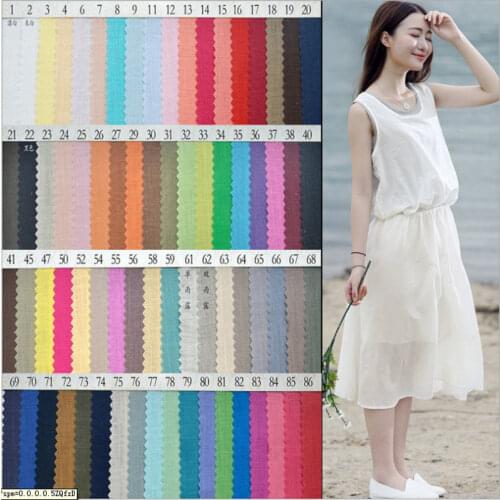 Flax Linen fabric 100% French Linen Multicolor use dress skirt Bed L1H09