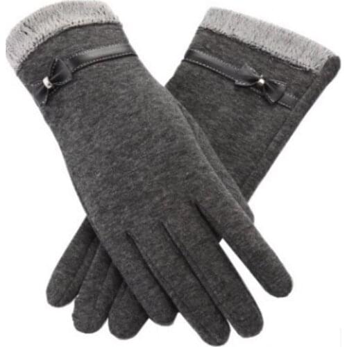 Fashion Winter Gloves Female Windproof Waterproof Internal Plush Warm Mittens Lady Touch Screen Skin-friendly Soft Women Gloves