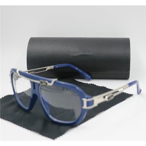 Men women Gradient Lens Sunglasses Shades High Quality Thick Oversized Frame Male Gafas 8018 round metal sun glasses with box