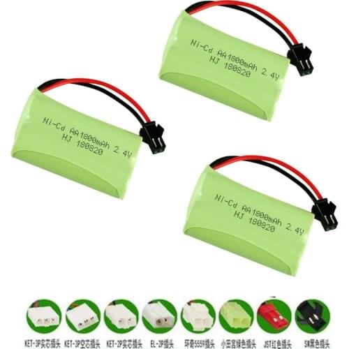 2.4v 1800mAh NiMH Battery For Rc toys Car Tanks Trains RC Robots Guns RC Boats NICD AA 700mAh 2.4v Rechargeable Battery
