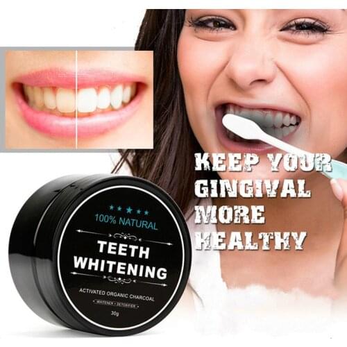 Teeth Whitening 30g Daily Use Activated Bamboo Powder Oral Hygiene Cleaning Packing Premium Activated Bamboo Charcoal Powder