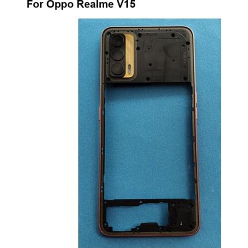 Front Housing Chassis Plate LCD Display Faceplate Frame (No LCD) For Oppo Realme V15 Middle Frame Housing For Oppo Realme V 15