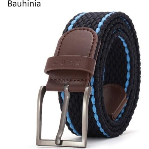 110cm Men/Women New Trendy Fashion Canvas Belt High Quality Pin Buckle Belt Five Colors Optional 2021