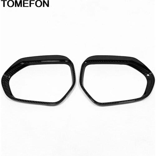 TOMEFON For Toyota Corolla 2019 2020 Side Door Rear View Mirror Eyebrow Rain Snow Shield Sun Visor Cover Trim Accessories ABS