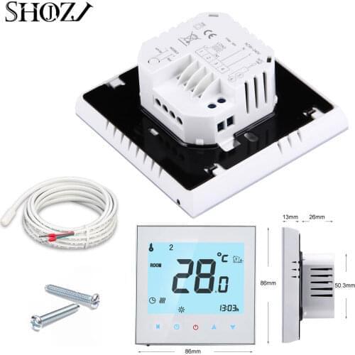 Tuya WiFi Smart Thermostat Temperature Controller for Floor heating cable mat Works tuya smart life app Alexa google home