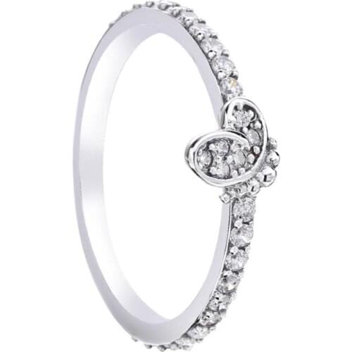 Ajax Butterfly 925 Sterling Silver Stylish Minimalism Ladies Rings For Teen Girls 2021 Anniversary Gift Fashion Jewelry