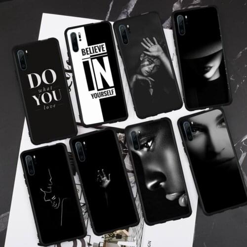 Female art turban black woman elegant Phone Case For Huawei honor Mate P 9 10 20 30 40 Pro 10i 7 8 a x Lite nova 5t