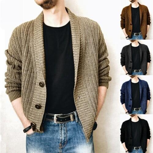 Sweaters Men Winter Warm Knitted Men Slim Sweaters Autumn Hooded Thick Coat 2021 Mens Cardigan Clothing