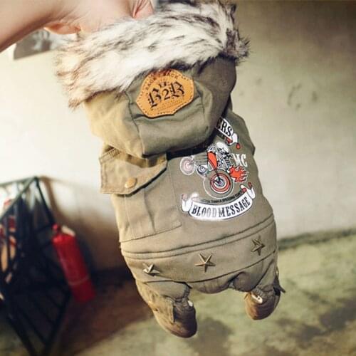 Winter Warm Pet Dog Clothes for Small Dogs Clothing Chihuahua Jumpsuit French Bulldog Thick Jacket Coat Costume for Yorkies