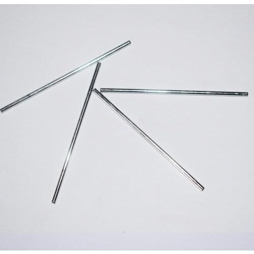 10/100pcs 2x100mm iron axle gear rc car robot drive shaft outside diameter DIY toy technology model parts baby toys for children