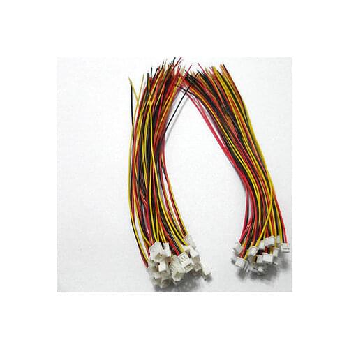 20 SETS Micro JST 1.25 3-Pin Male&Female Connector plug with Wires Cables