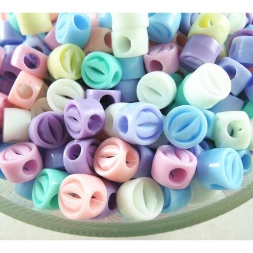 10*10*7mm Hole: 4mm Mixed Colors Lips Shape Acrylic Loose Beads Ice Cream Bead Fits Kids Necklace Bracelet Jewelry Making IC-42
