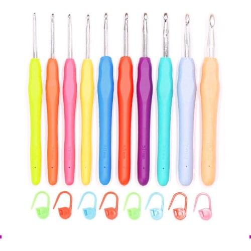 Artracyse Soft Handle Crochet Tool Set Handmade Diy Knitting Bag Sweater Needle Wool Crochet Material Bag