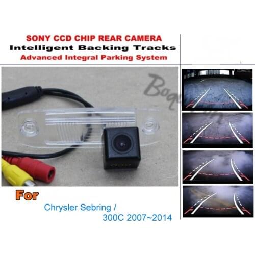 Car Intelligent Parking Tracks Camera For Chrysler Sebring 300C 2007~2014 HD Back up Reverse Camera Rear View Camera
