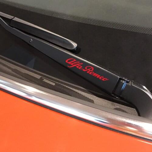 For Alfa Romeo Giulia Giulietta 159 156 MITO Stelvio 147 GT Auto Accessories 4PCS Car Window Wiper Stickers Vinyl Film Decal