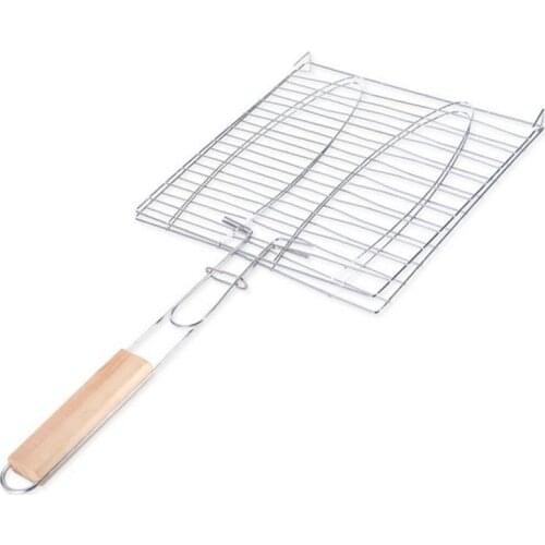 Barbecue Mat Plus Oven Fish Clip BBQ Coarse Grill Net Folder Grilling Barbecue Grill Tool