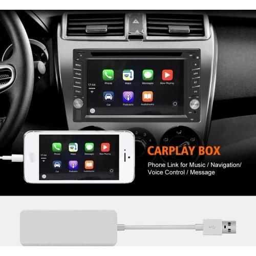 Ezonetronics White USB Wired CarPlay Smart Link Dongle Module Adapter for Android 4.4 Car Head Unit Plug and Play