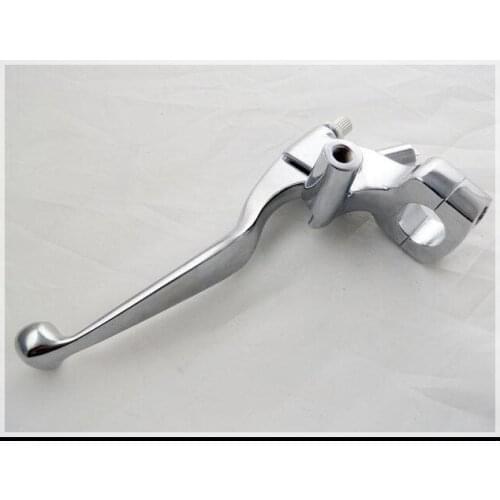 Freeshipping 1" Chrome LEFT Handlebar Hand Controls Brake Clutch Skull Lever fit for Suzuki